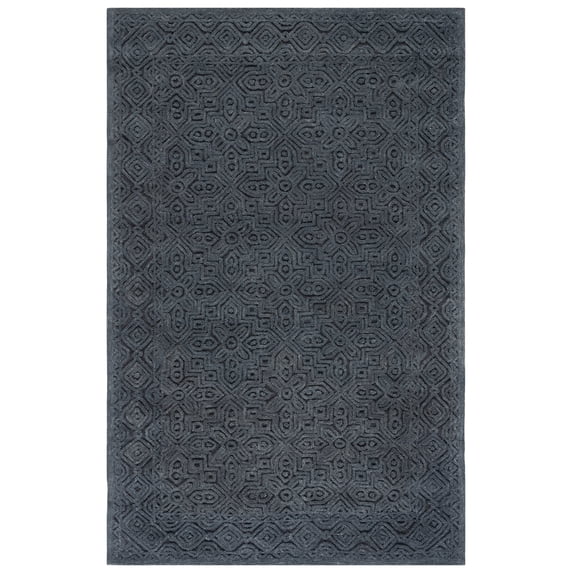 SAFAVIEH Textural Dinah Geometric Area Rug, Charcoal, 6' x 9'