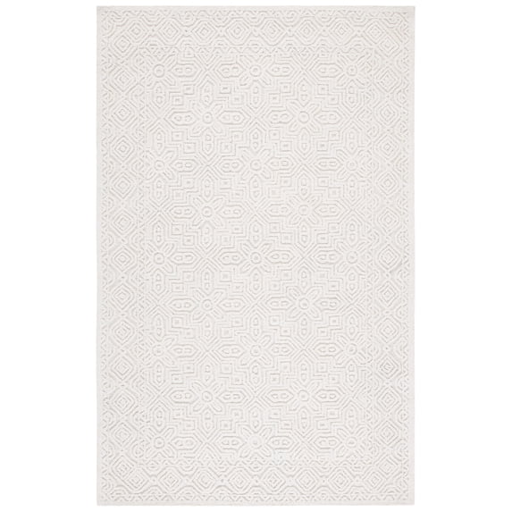 SAFAVIEH Textural Dinah Geometric Area Rug, Ivory, 10' x 14'