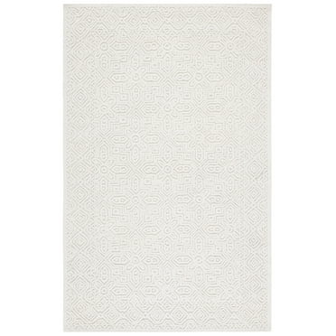 SAFAVIEH Textural Dinah Geometric Area Rug, Ivory, 8' x 10'