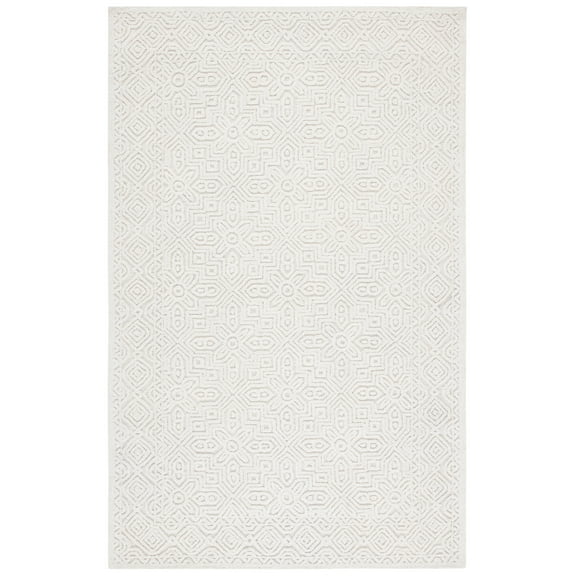 SAFAVIEH Textural Dinah Geometric Area Rug, Ivory, 8' x 10'