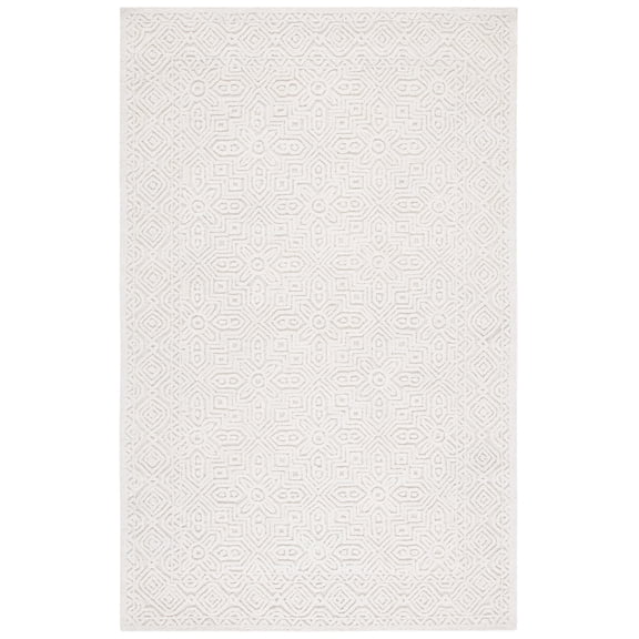 SAFAVIEH Textural Dinah Geometric Area Rug, Ivory, 9' x 12'
