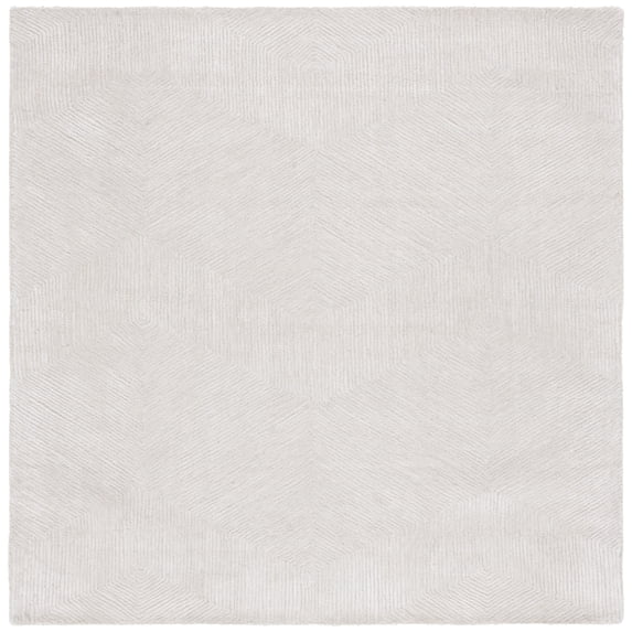 SAFAVIEH Textural Merrilyn Geometric Area Rug, Beige, 6' x 6' Square