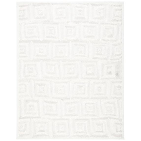 SAFAVIEH Textural Vince Geometric Area Rug, Ivory, 10' x 14'
