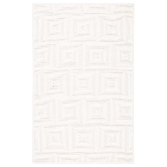 SAFAVIEH Textural Vince Geometric Area Rug, Ivory, 3' x 5'
