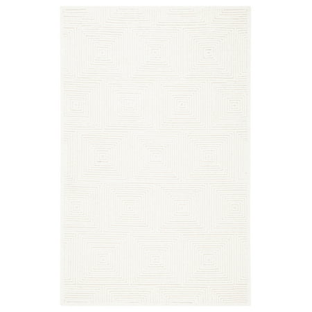 SAFAVIEH Textural Vince Geometric Area Rug, Ivory, 5' x 8'