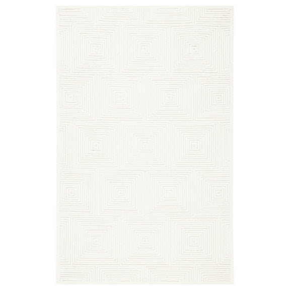SAFAVIEH Textural Vince Geometric Area Rug, Ivory, 5' x 8'