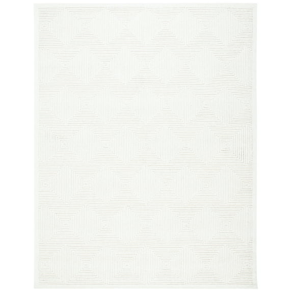 SAFAVIEH Textural Vince Geometric Area Rug, Ivory, 8' x 10'