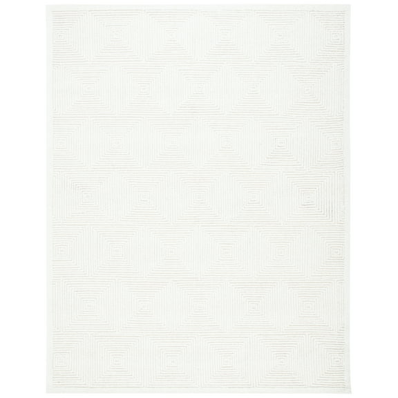 SAFAVIEH Textural Vince Geometric Area Rug, Ivory, 8' x 10'
