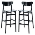 thumbnail image 1 of SAFAVIEH Thaxton Contemporary Bar Stool, Black, Set of 2 (17.2 in. W x 22.8 in. D x 41.8 in. H), 1 of 7