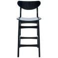 thumbnail image 1 of SAFAVIEH Thaxton Curved Mid Back Counter Stool, Black, 1 of 13