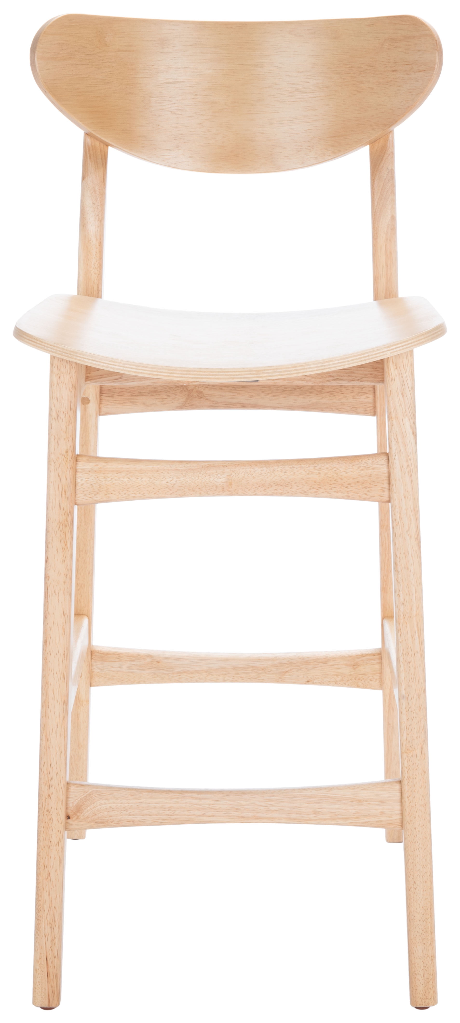 Mid-Century Chic Thaxton 45" Natural Wood Counter Stool