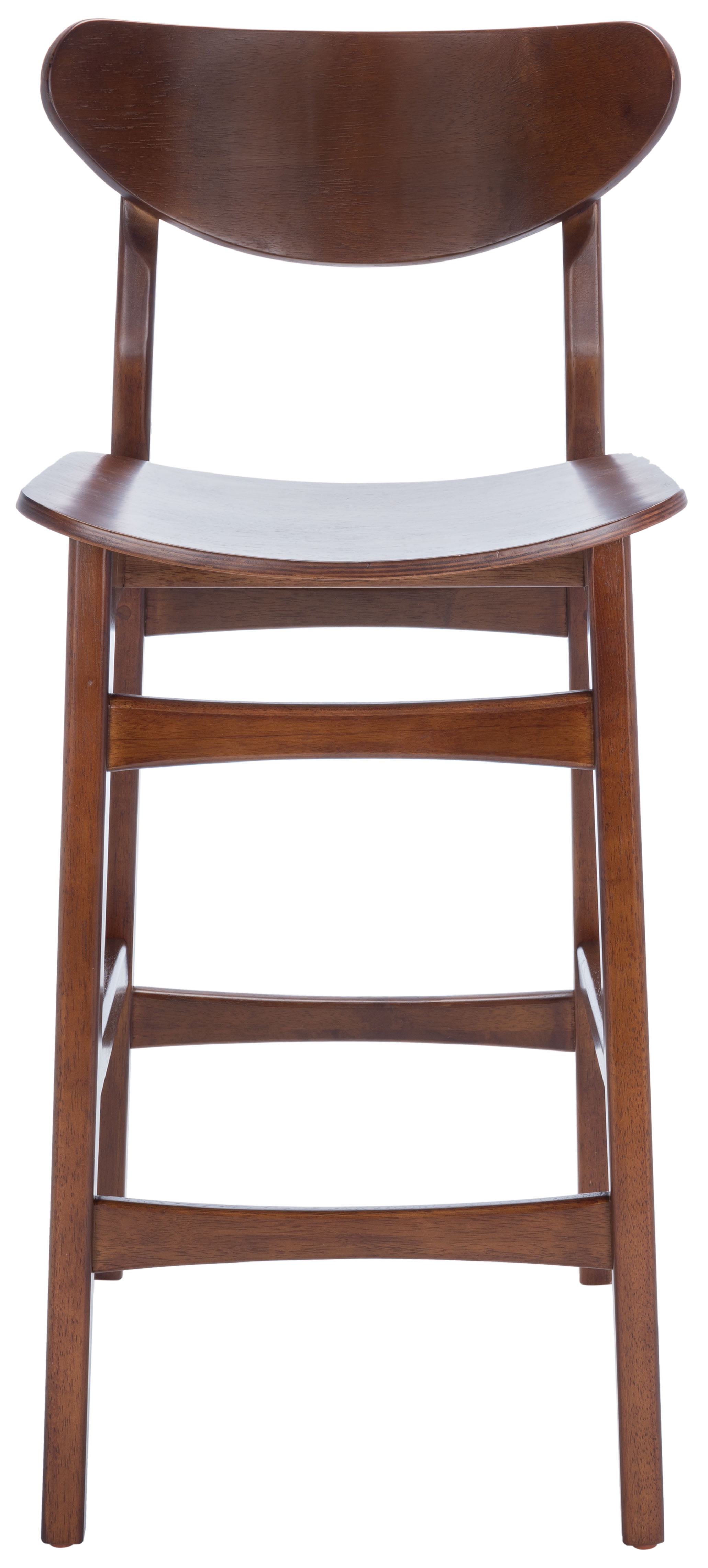 Thaxton Walnut Mid-Century Modern Counter Stool