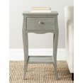 thumbnail image 1 of SAFAVIEH Thelma Solid Rustic End Table with Storage Drawer, Dark Teal, 1 of 5