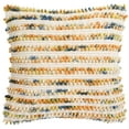 thumbnail image 1 of SAFAVIEH Thin Striped Looped Pillow, 20" x 20", Apricot Blend, 1 of 4