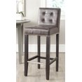 thumbnail image 1 of SAFAVIEH Thompson Rustic Glam Tufted Bar Stool with Footrest, Antique Brown, 1 of 7