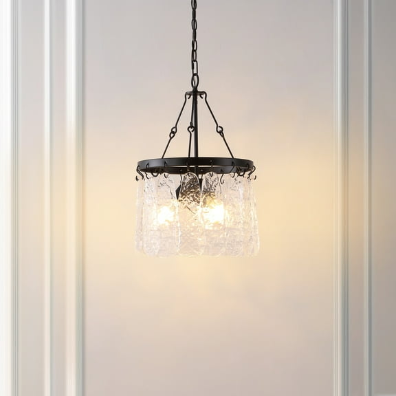 SAFAVIEH Thryssa 3-Light Farmhouse Black Iron Chandelier
