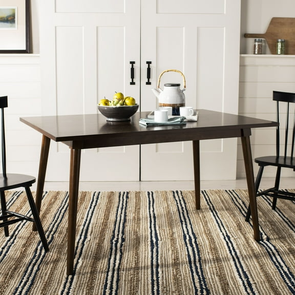 SAFAVIEH Tia Solid Classic Rectangular Dining Table, Walnut
