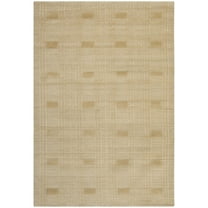 SAFAVIEH Tibetan Abagail Geometric Wool Area Rug, Sand, 5' x 7'6"
