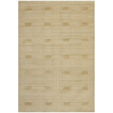 SAFAVIEH Tibetan Abagail Geometric Wool Area Rug, Sand, 5' x 7'6"