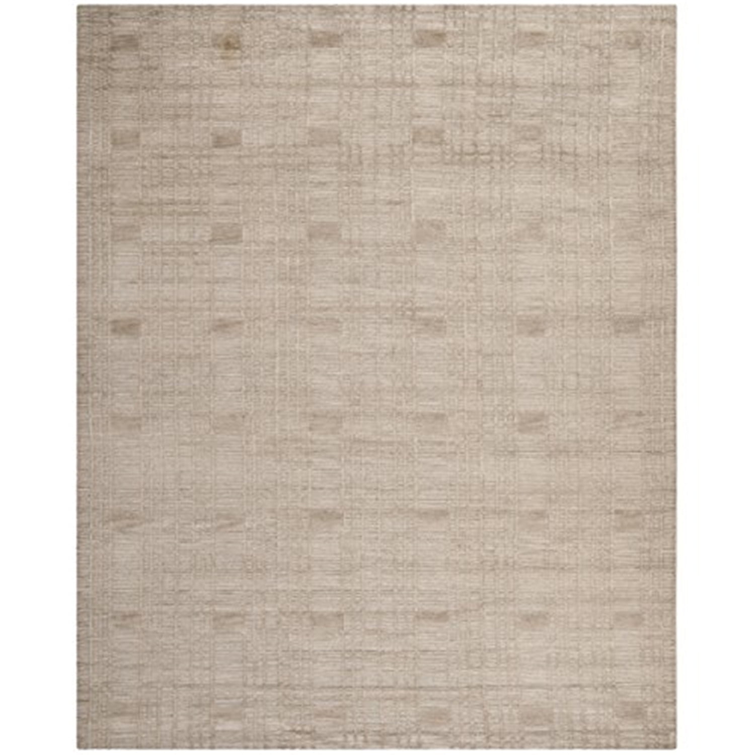Slate Geometric Hand-Knotted Wool 9' x 12' Area Rug