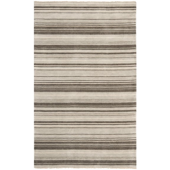SAFAVIEH Tibetan TIB312A Handmade Silver / Multi Rug
