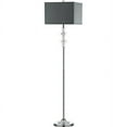 thumbnail image 1 of SAFAVIEH Times Square 60.5 in. H Floor Lamp, Clear/Grey Shade, 1 of 6