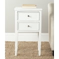 thumbnail image 1 of SAFAVIEH Toby Nautical Rustic Nightstand with 2 Storage Drawers, White, 1 of 5