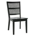 thumbnail image 1 of SAFAVIEH Toril Contemporary Dining Chair, Black, Set of 2 (19.7 in. W x 23 in. D x 36.6 in. H), 1 of 5