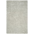 thumbnail image 1 of SAFAVIEH Toronto Deasun Solid Polyester Shag Area Rug, Light Grey, 2'6" x 3'8", 1 of 7