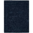 thumbnail image 1 of SAFAVIEH Toronto Deasun Solid Polyester Shag Area Rug, Navy, 6' x 9', 1 of 10