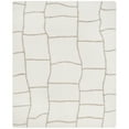 thumbnail image 1 of SAFAVIEH Toronto Deidra Abstract Polyester Shag Area Rug, Ivory/Silver, 6' x 9', 1 of 10