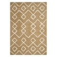 thumbnail image 1 of SAFAVIEH Toronto Isla Abstract Geometric Polyester Shag Area Rug, Beige/Ivory, 6' x 9', 1 of 5