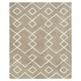 thumbnail image 1 of SAFAVIEH Toronto Isla Abstract Geometric Polyester Shag Area Rug, Silver/Ivory, 8' x 10', 1 of 5