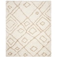 thumbnail image 1 of SAFAVIEH Toronto Neasa Abstract Polyester Shag Area Rug, Ivory/Beige, 8' x 10', 1 of 5