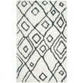 thumbnail image 1 of SAFAVIEH Toronto Neasa Abstract Polyester Shag Area Rug, Ivory/Blue, 5' x 8', 1 of 5
