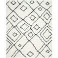 thumbnail image 1 of SAFAVIEH Toronto Neasa Abstract Polyester Shag Area Rug, Ivory/Blue, 8' x 10', 1 of 5