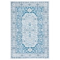 thumbnail image 1 of SAFAVIEH Toscana Caryn Medallion Polyester Area Rug, Ivory/Navy, 9' x 12', 1 of 8