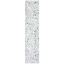 SAFAVIEH Toscana Crystal Abstract Polyester Runner Rug, Ivory/Beige, 2' x 9'