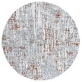 thumbnail image 1 of SAFAVIEH Toscana Shelton Abstract Polyester Area Rug, Ivory/Grey, 6'7" x 6'7" Round, 1 of 7