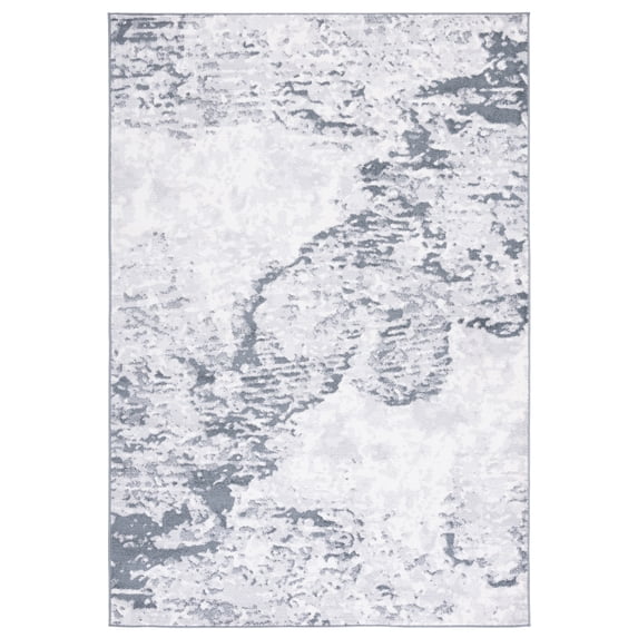 SAFAVIEH Toscana Emmett Abstract Polyester Area Rug, Grey/Ivory, 4' x 6'