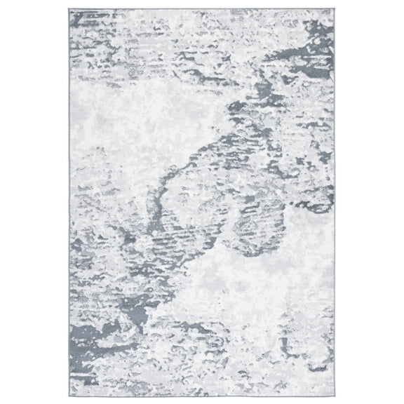SAFAVIEH Toscana Emmett Abstract Polyester Area Rug, Grey/Ivory, 8' x 10'
