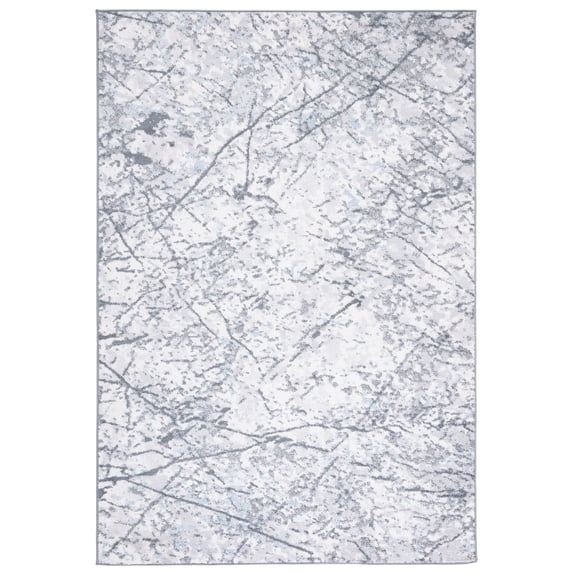 SAFAVIEH Toscana Evette Abstract Polyester Area Rug, Grey/Ivory, 5'3" x 7'6"
