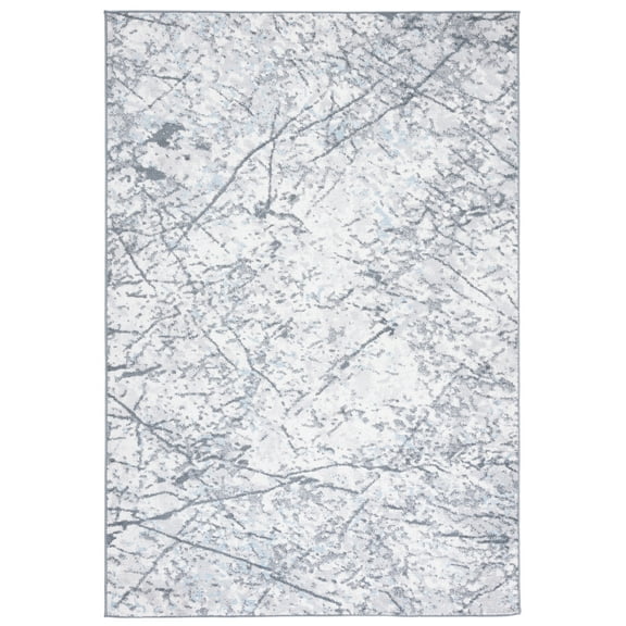 SAFAVIEH Toscana Evette Abstract Polyester Area Rug, Grey/Ivory, 9' x 12'