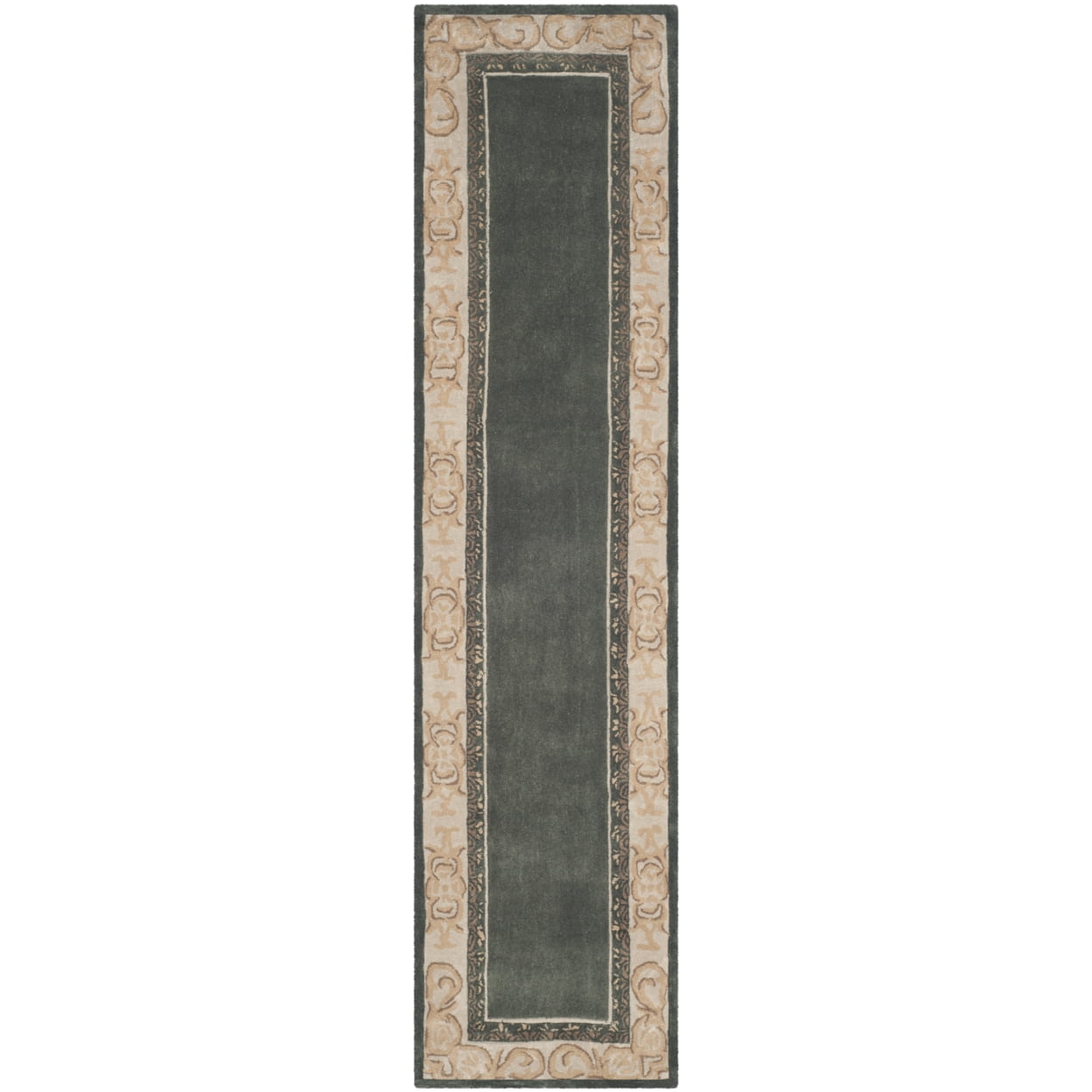 SAFAVIEH Total Performance Aria Geometric Bordered Runner Rug, Slate ...
