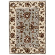 SAFAVIEH Total Performance Comgan Floral Area Rug, Light Blue/Ivory, 2' x 3'