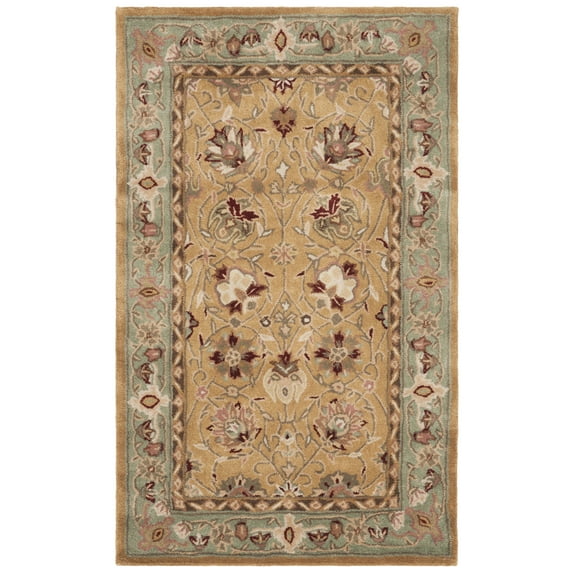 SAFAVIEH Total Performance Francesca Floral Area Rug, Copper/Moss, 3' x 5'