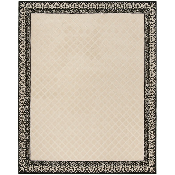 SAFAVIEH Total Performance Ruadhan Floral Area Rug, Black, 6' x 9'