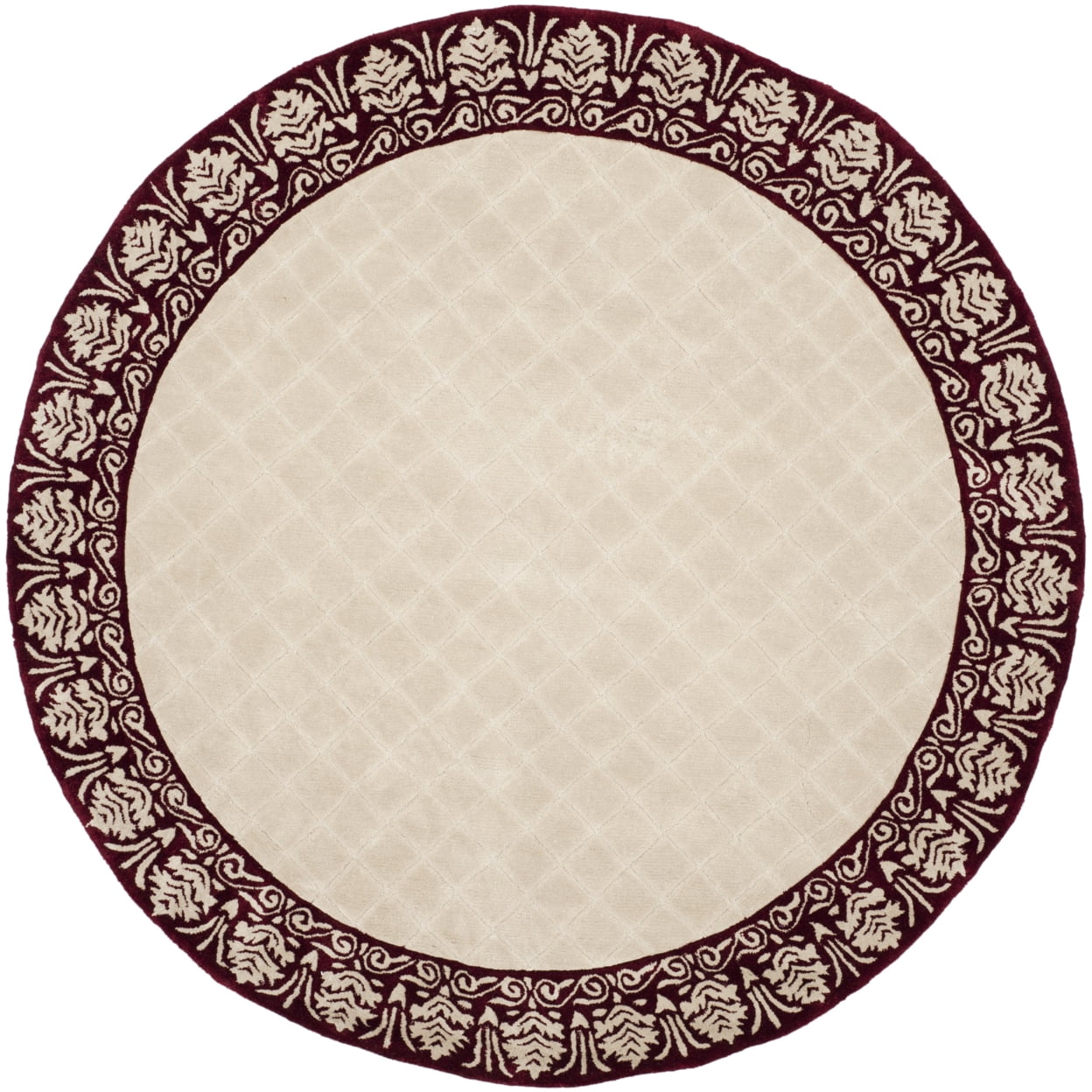 SAFAVIEH Total Performance TLP755C Ivory / Maroon Rug - Walmart.com
