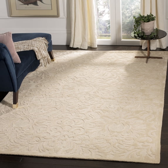 SAFAVIEH Total Performance Wilton Floral Area Rug, Ivory, 4' x 6'