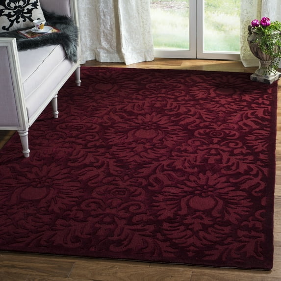 SAFAVIEH Total Performance Wilton Floral Area Rug, Marine, 9' x 12'
